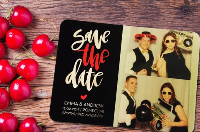 Shutterfly Save the Date Cards | https://emmalinebride.com/planning/shutterfly-save-the-date-cards