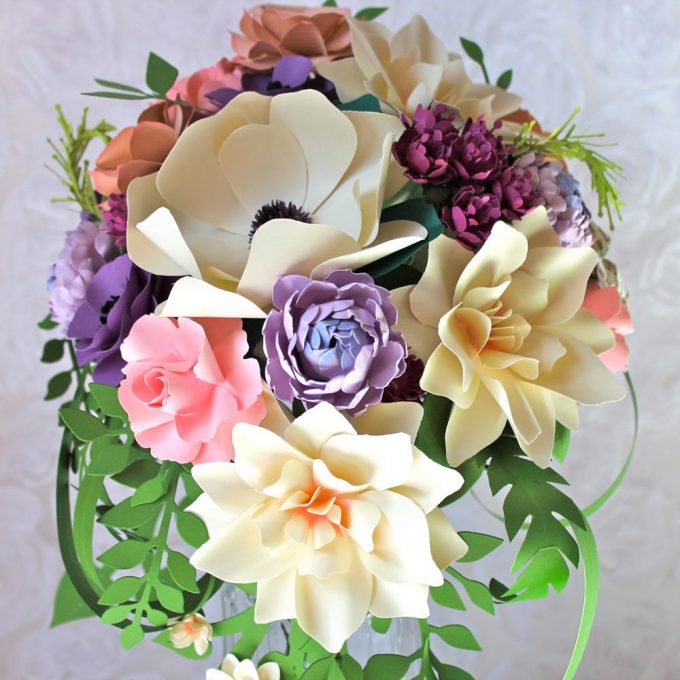 Paper Bridal Bouquet by Paper & Peony