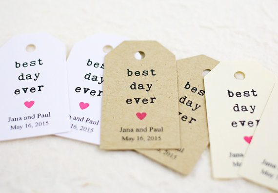 best day ever favor tags by idotags