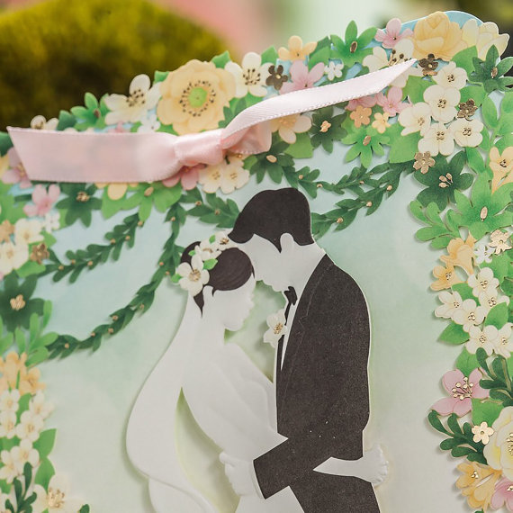garden wedding invitations by paper bound love