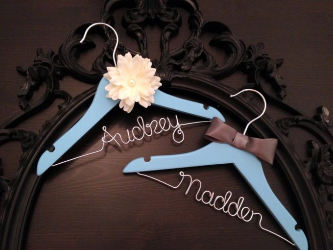 Where to buy personalized dress hangers for weddings | by Get Hung Up