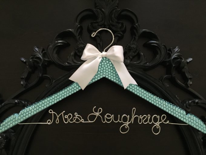Where to buy personalized dress hangers for weddings | by Get Hung Up