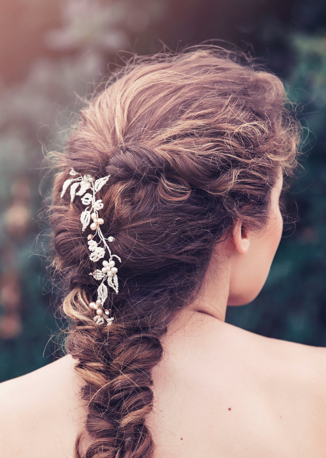 Bridal hair vines for weddings | by Gadegaard Design | photo by Tina Liv | https://emmalinebride.com/bride/bridal-hair-vines-for-weddings/