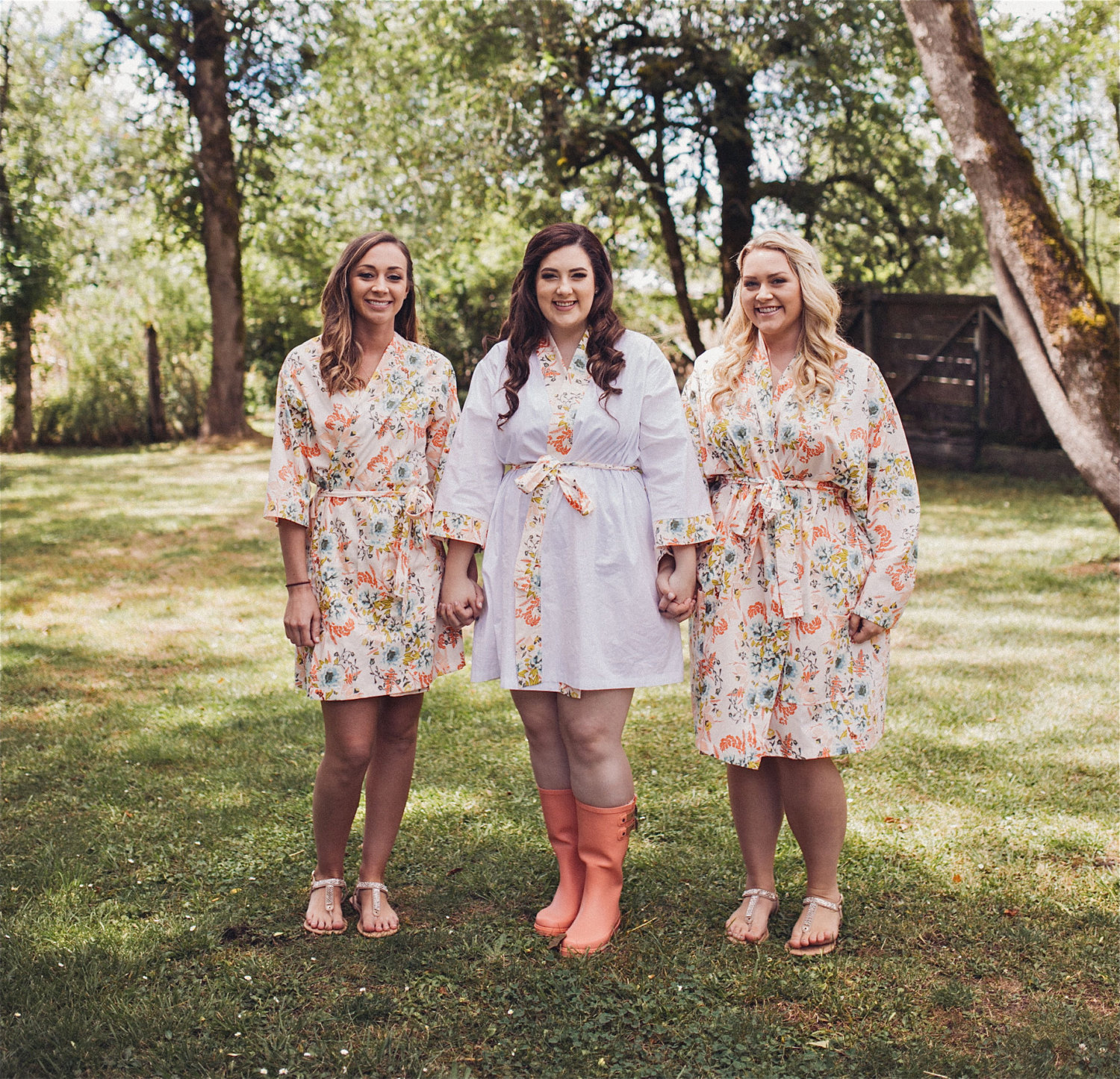 floral bridesmaid robe sets