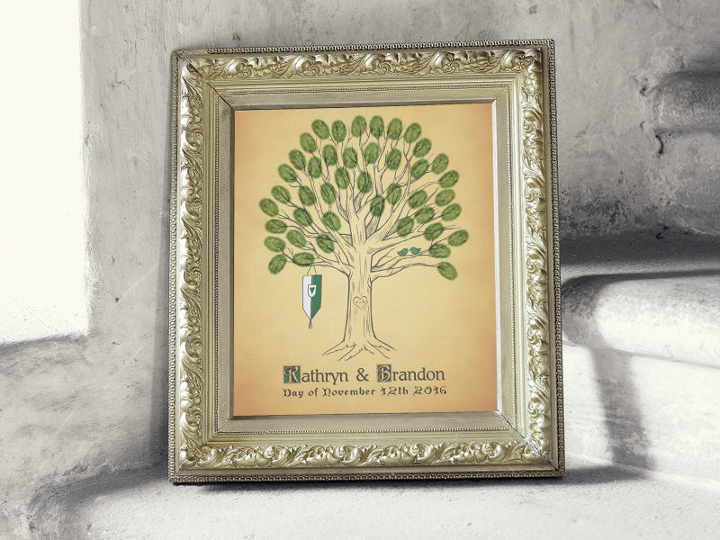thumbprint tree guest book Arcadia Artistry
