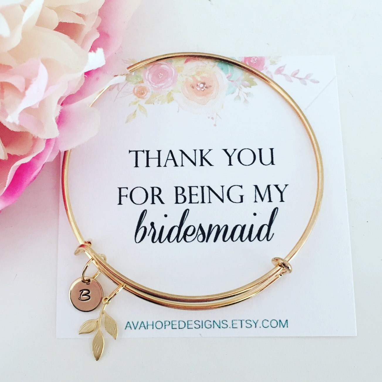 bridesmaid bangle bracelet by ava hope designs | http://etsy.me/2mehsTK