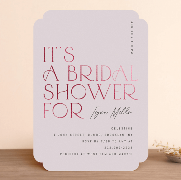 Bridal Shower Invitation Wording Examples | Emmaline Bride