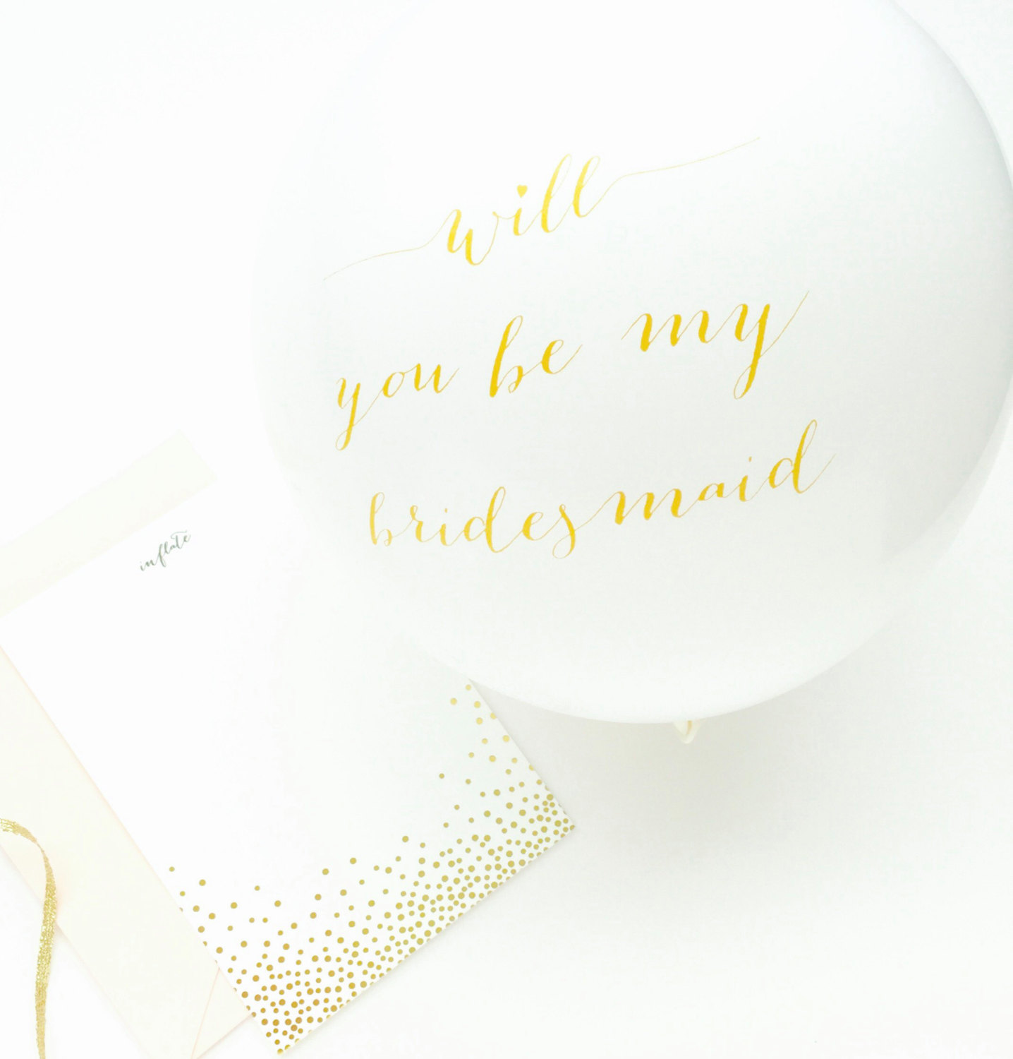 will you be my bridesmaid balloons
