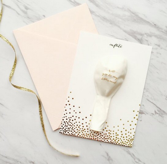 balloon | be my bridesmaid gift box by just simply l