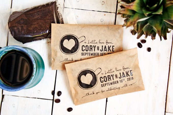 Personalized Wedding Coffee Favors
