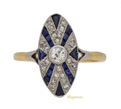 1920s antique engagement rings | via Berganza