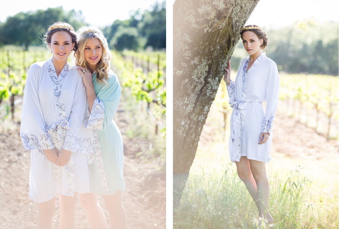 Lounge robe for the bride by Doie Lounge
