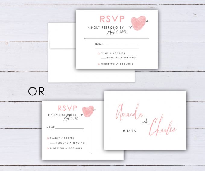 fingerprint wedding invitations
