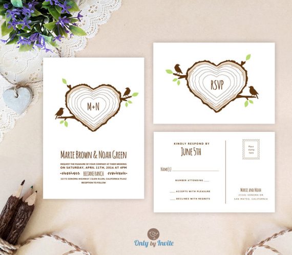 cheap wedding invitations with rsvp card