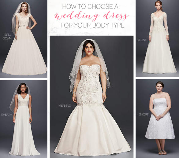 how to choose a wedding dress for your body type