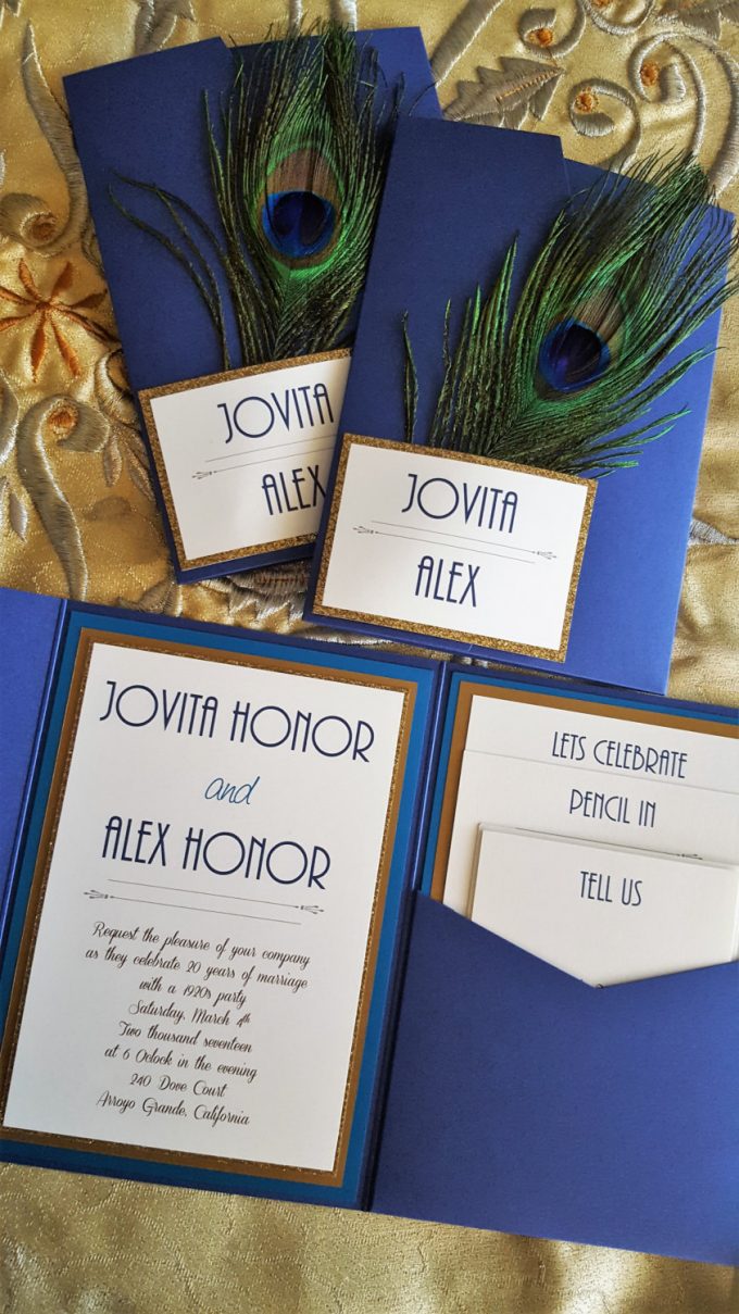 peacock wedding invitations and rsvp cards by i do bliss