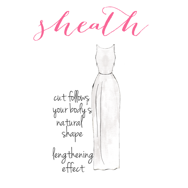 Sheath | How to Choose a Wedding Dress for Your Body Type