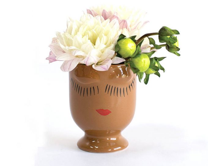 cute face vase