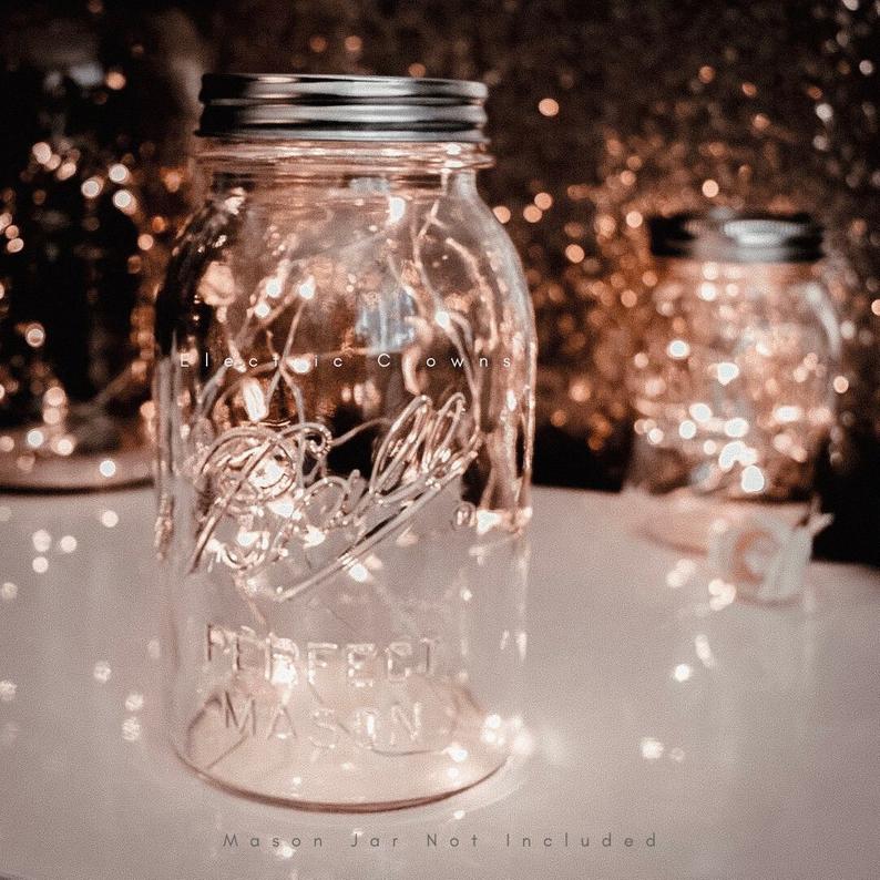 Mason Jar Centerpieces Floating Candles Emmaline Bride