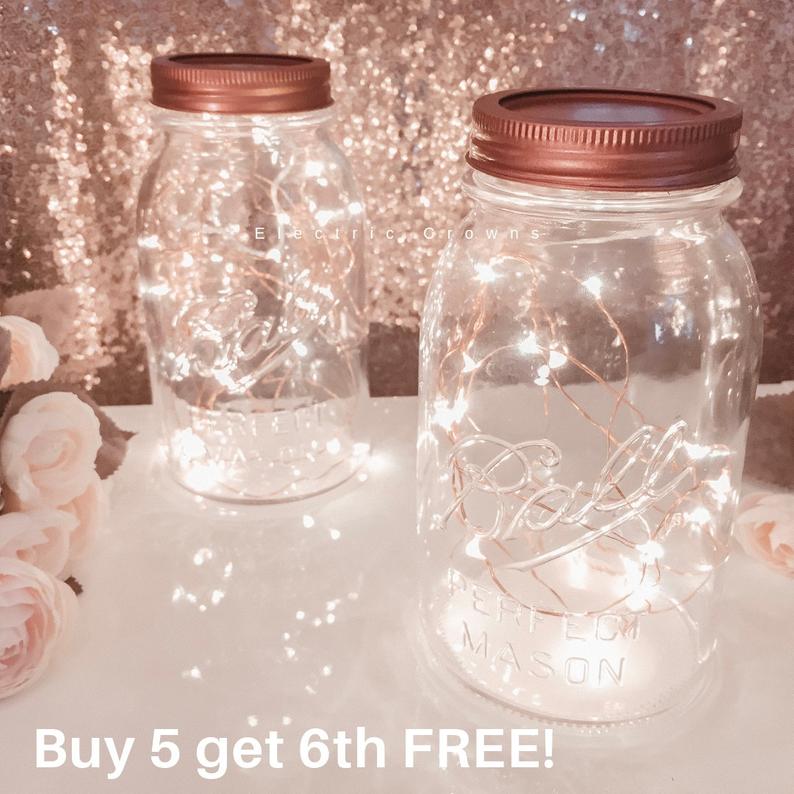 Mason Jar Centerpieces Floating Candles Emmaline Bride