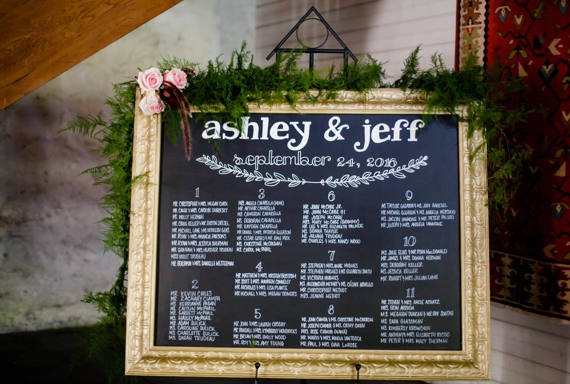 beautiful wedding seating charts