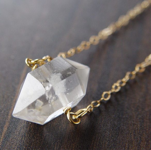 herkimer diamond necklace | via http://etsy.me/2teyINF