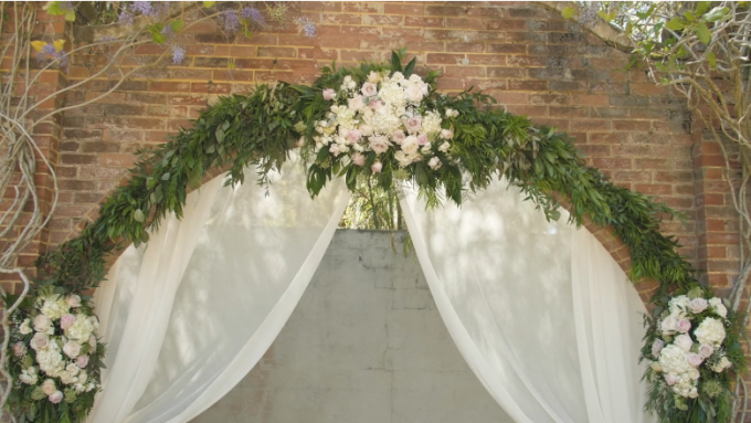 Watch Skylar + Jared's Breathtaking Wedding Film at the Mackay Gardens - https://emmalinebride.com/real-weddings/ mackay-gardens-wedding-film | Baby Blue Film - Florida Wedding Videographer
