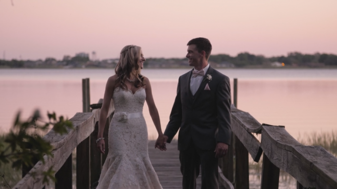 Watch Skylar + Jared's Breathtaking Wedding Film at the Mackay Gardens - https://emmalinebride.com/real-weddings/ mackay-gardens-wedding-film | Baby Blue Film - Florida Wedding Videographer