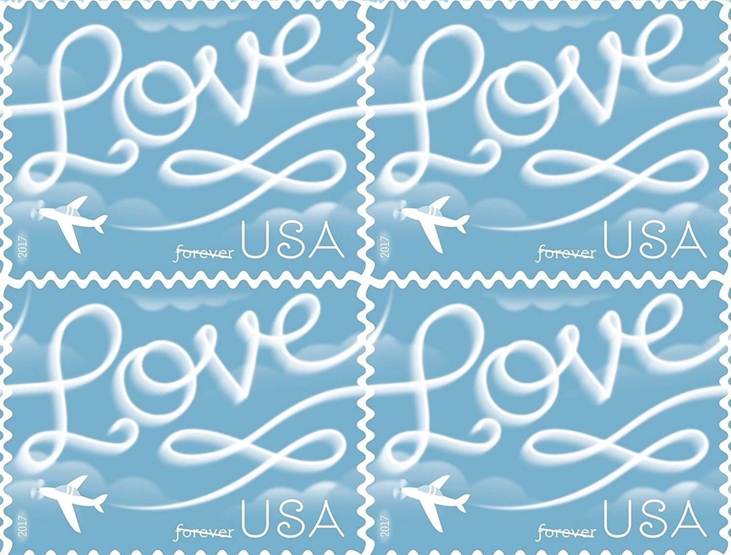 sky writing postage stamps for wedding invitations