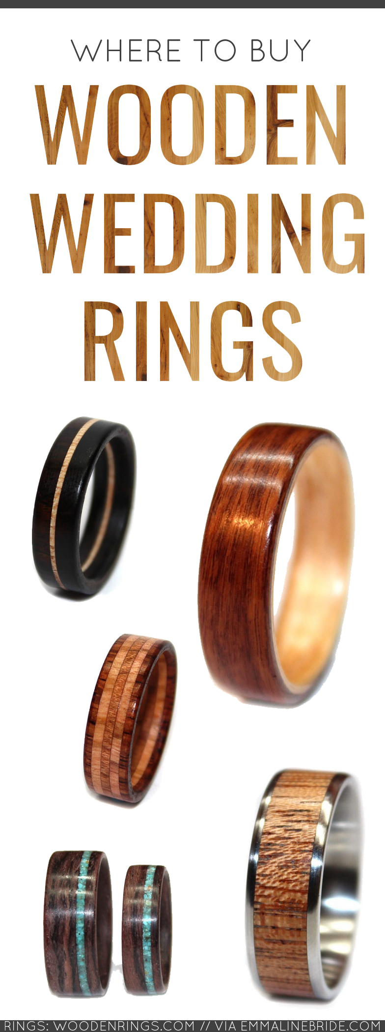 Wooden Wedding Rings: Where to Buy Wood Wedding Rings That Last