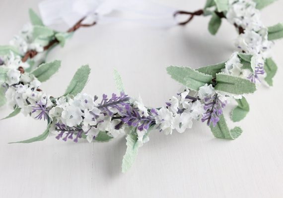 lilac flower crown