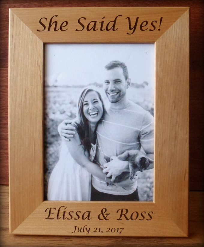 she said yes picture frame