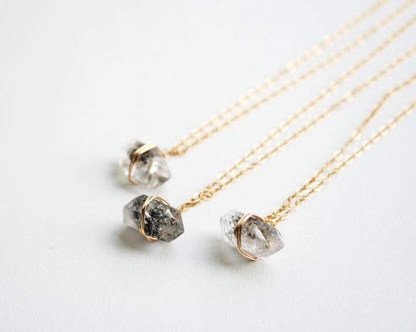 herkimer diamond necklaces