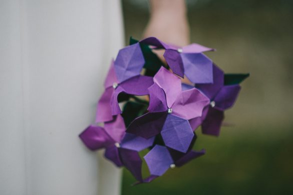 origami wedding flowers