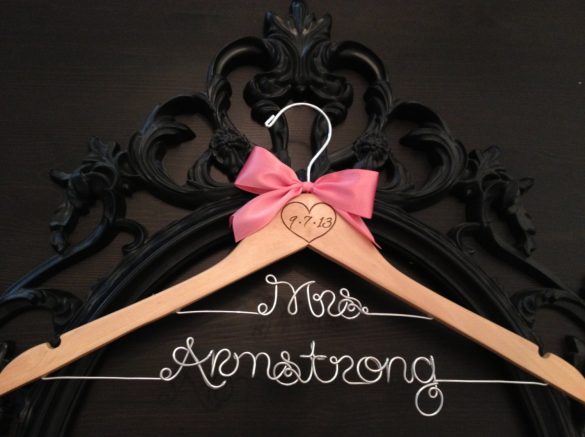 Personalized Wooden Hangers for Wedding Dress