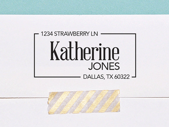free return address stamp //giveaway by letter2love