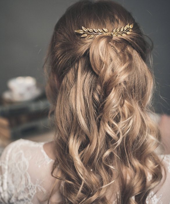 gold leaf hair comb by floral jewellery // http://etsy.me/2idLibx
