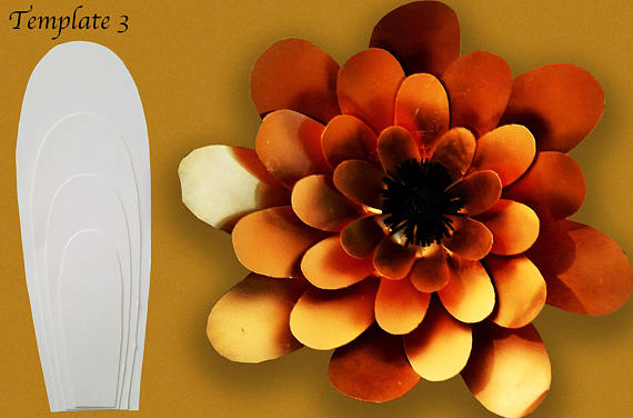 giant paper flower template