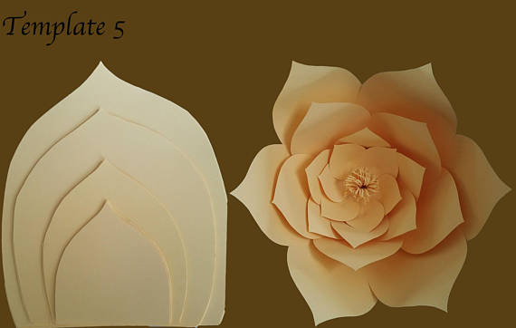 giant paper flower template