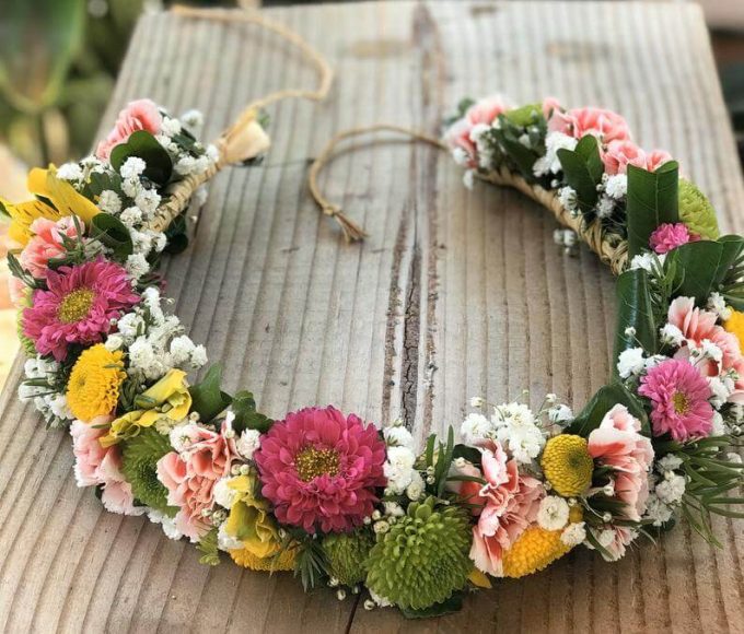wedding flower crown