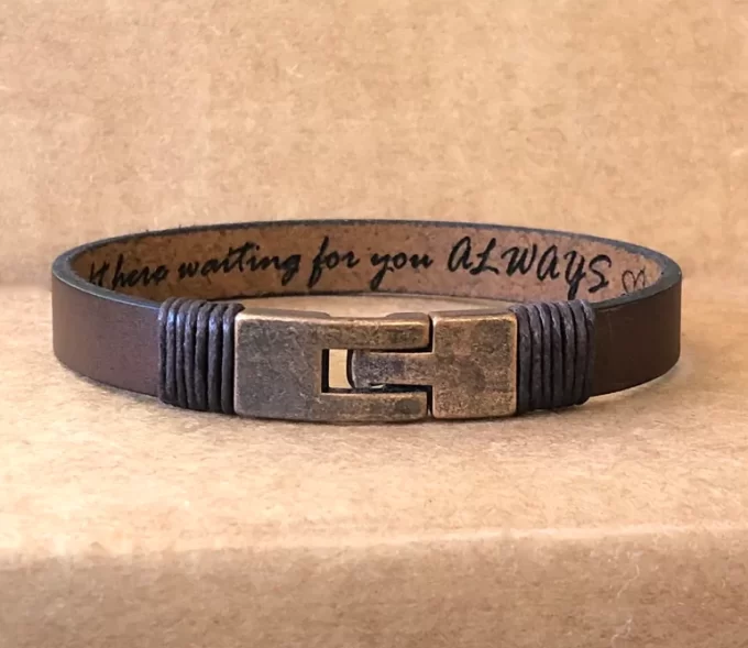 leather bracelet for him