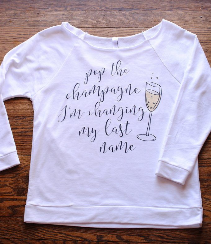 pop the champagne shirt
