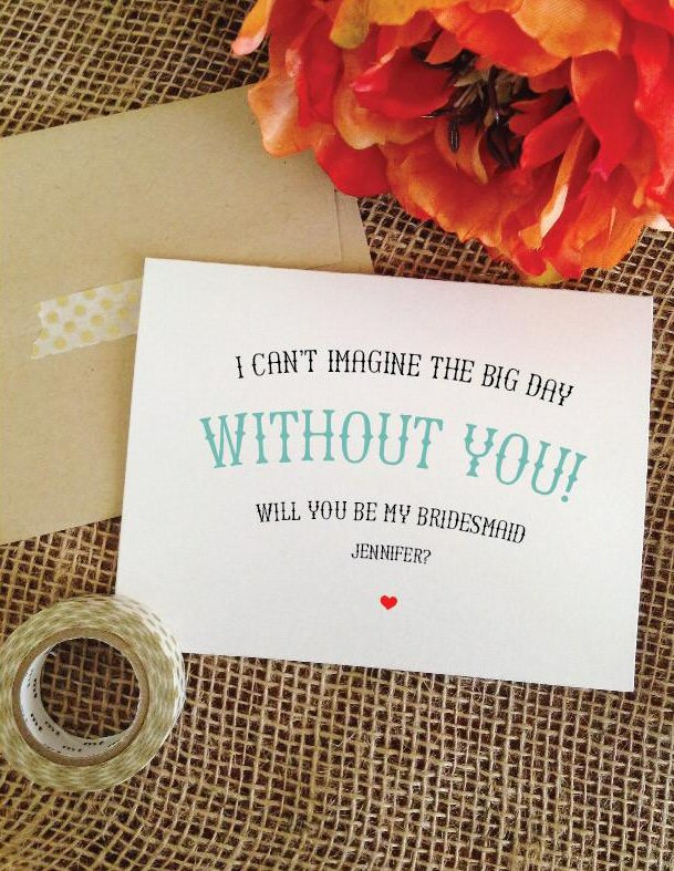 will you be my bridesmaid cards