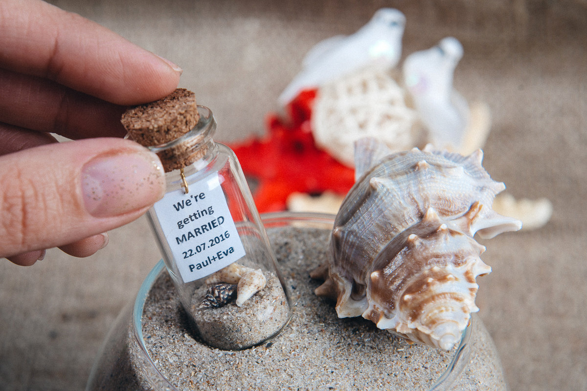 message in a bottle save the date