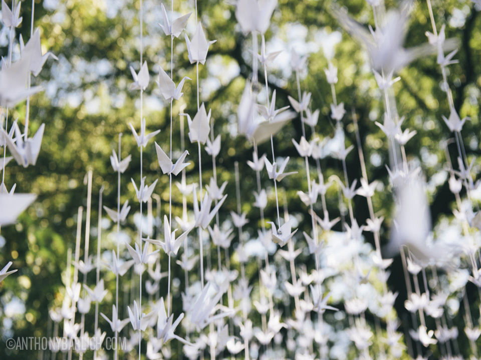 paper garland wedding
