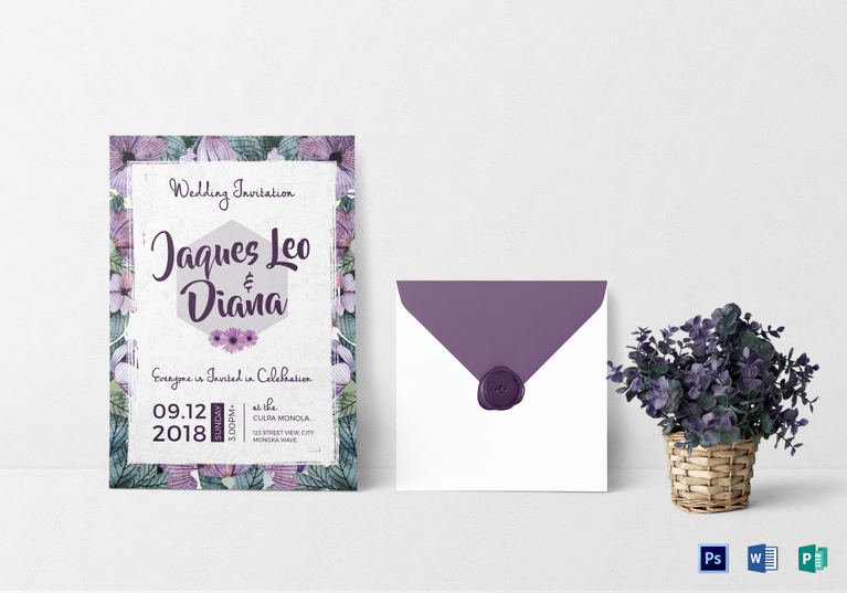 printable wedding invitation templates via https://www.besttemplates.com?aff=1671086252