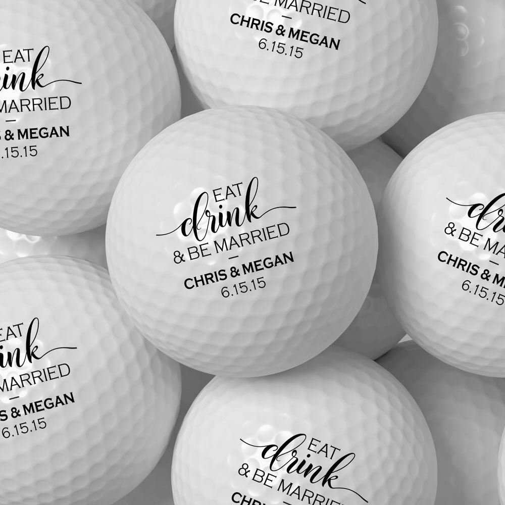 golf ball wedding favors
