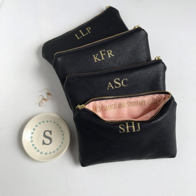 leather clutch for bridesmaid clutch gifts