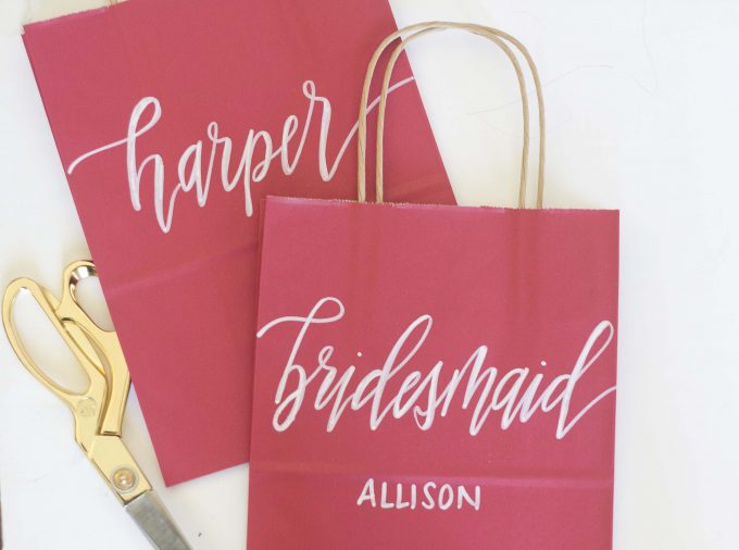 bridesmaid gift bags 