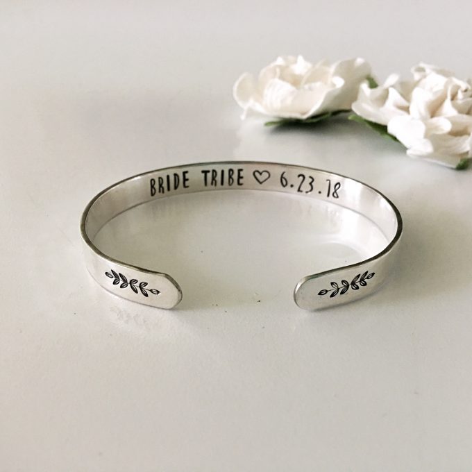 silver bride tribe cuff bracelet